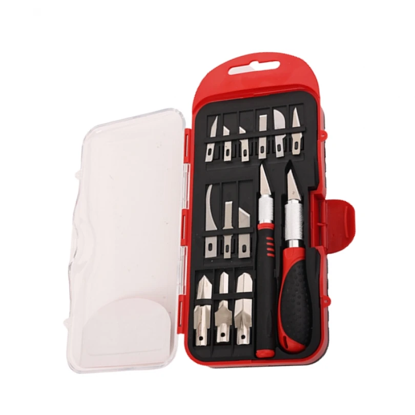 

17pcs Multifunctional Wood Carving Chisel Tool Set Crafts Carving Cutter Repair Tools for Basic Detailed Carving Woodworkers