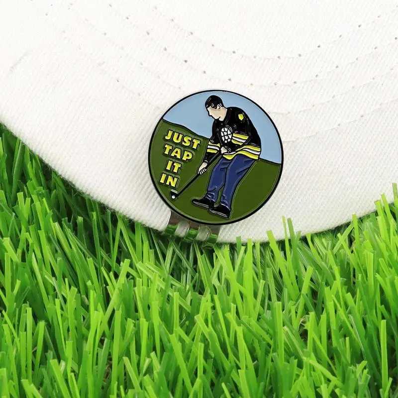 Golf Marker Ball Position Golf Hat Clip Funny Magnetic Metal Golf Clips Golf Gift Accessories Supplies Drop Shipping 2