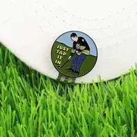 Golf Marker Ball Position Golf Hat Clip Funny Magnetic Metal Golf Clips Golf Gift Accessories Supplies Drop Shipping 2