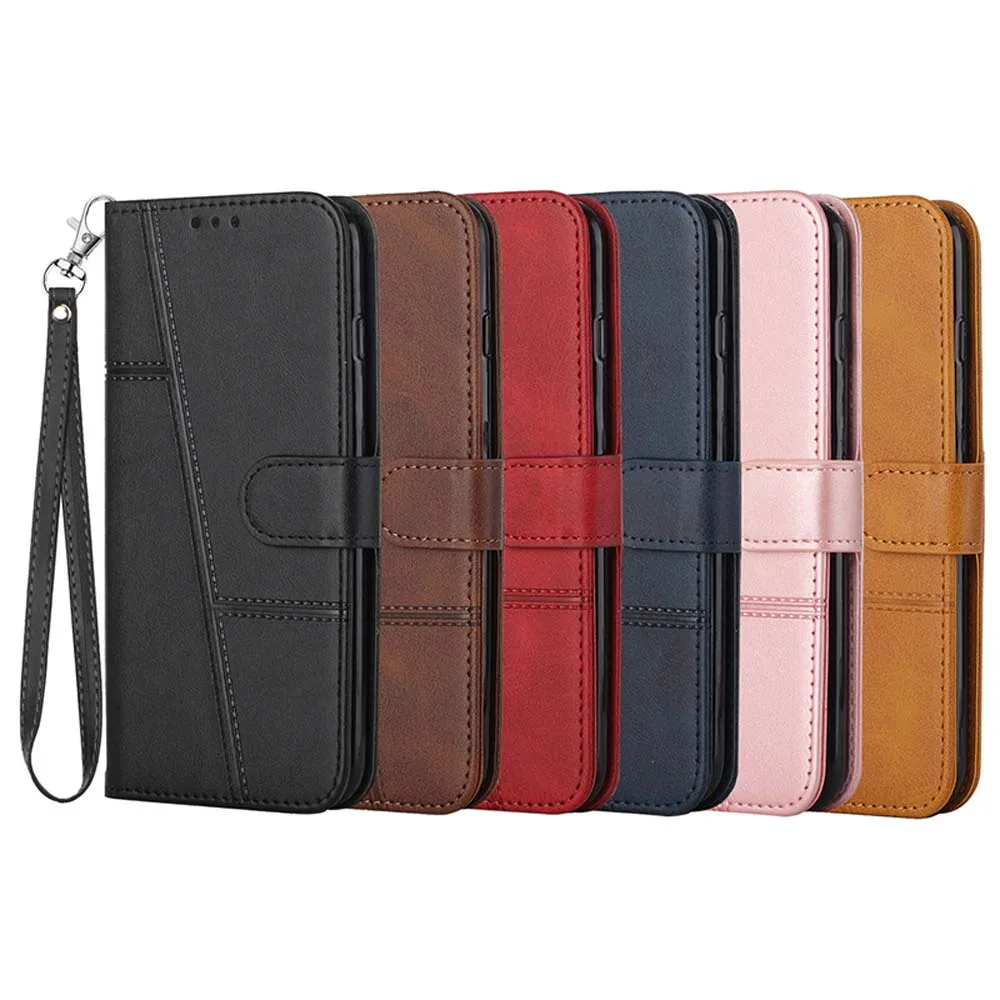 Stylish Leather Flip Wallet Phone Case - Premium Protective Cover