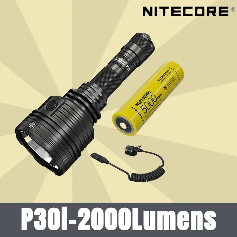 

NITECORE P30i USB-C Rechargeable 2000Lumen Hunting Flashlight With 5000mAH Battey
