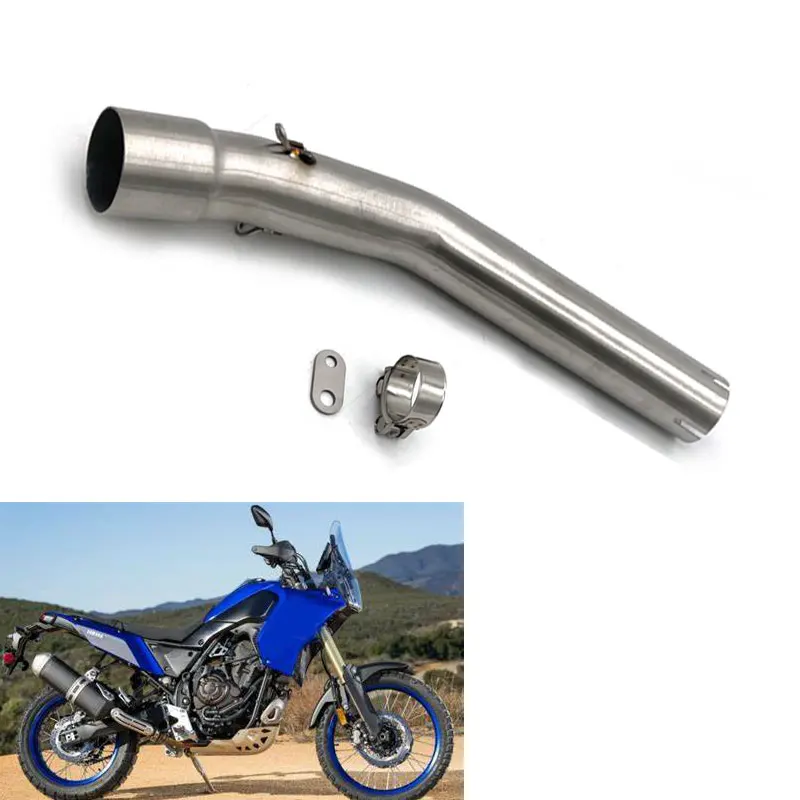 Motorcycle Exhaust Muffler Fit for Yamaha Tenere700 XTZ700 T700 T700S 51mm Middle Link Pipe