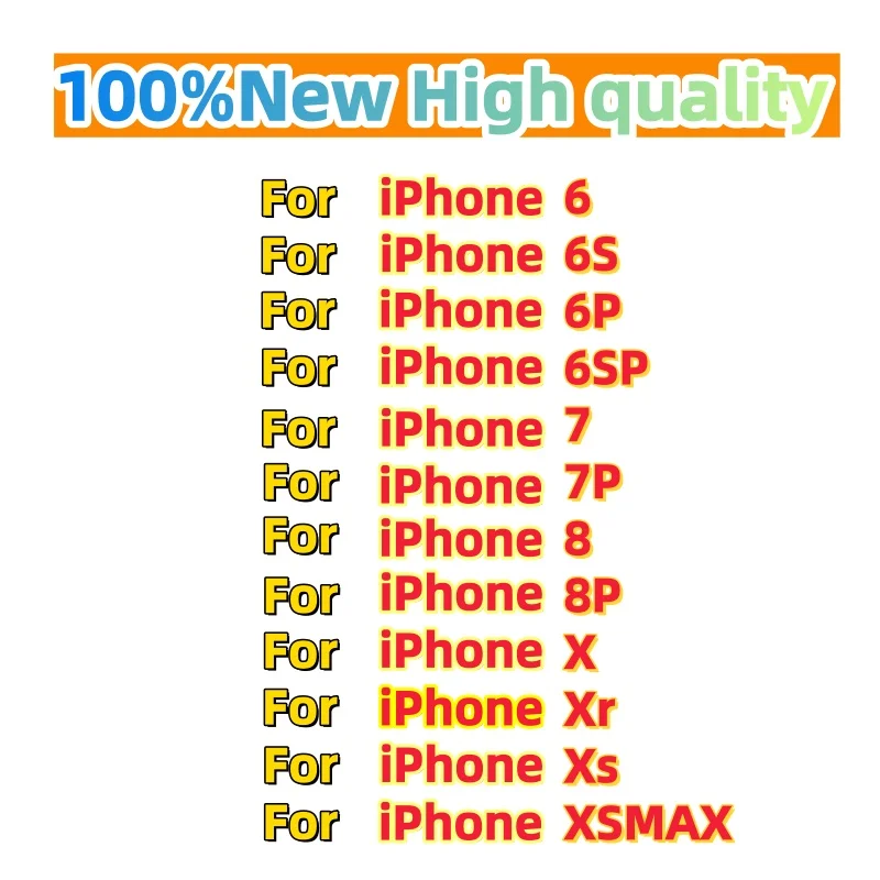 Batterie per cellulari nuove al 100% di alta qualità per iPhone 6/6s/6sp/6p/7/7p/8/8p/x/xs/xr/xsmax Spedizione rapida + Strumenti