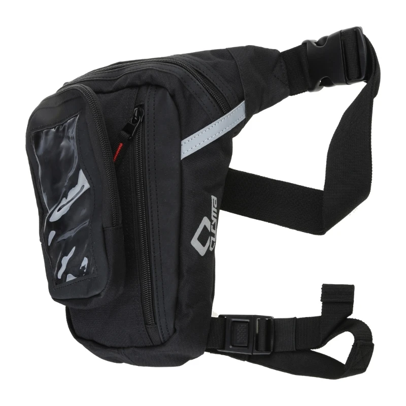 

Men Waist Pack Waterproof Thigh Bag Motorcycles Leg Bag with Clear Phone