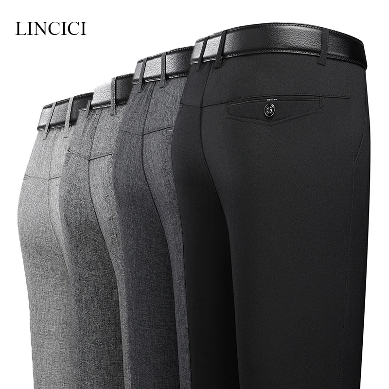 29-40 Linen Pants Men's Summer Thin Casual Pants Loose Middle-aged and Elderly Men's Dad Long