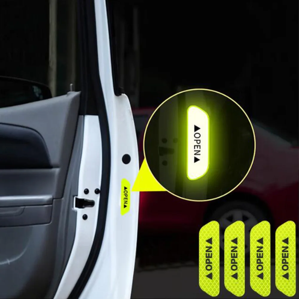 Car Door Sticker Safety Open Warning Reflector Tape For Renault Megane