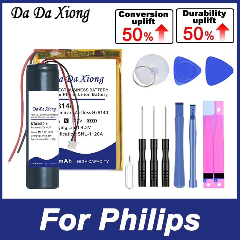 Nuova Batteria Per Philips Sonicare Sonic Airfloss Xenium Gogear Park W732 Hx8140 S5077 Hc3410 Hx9360 Sdc630 Fc8800 E103 Tsu-9600