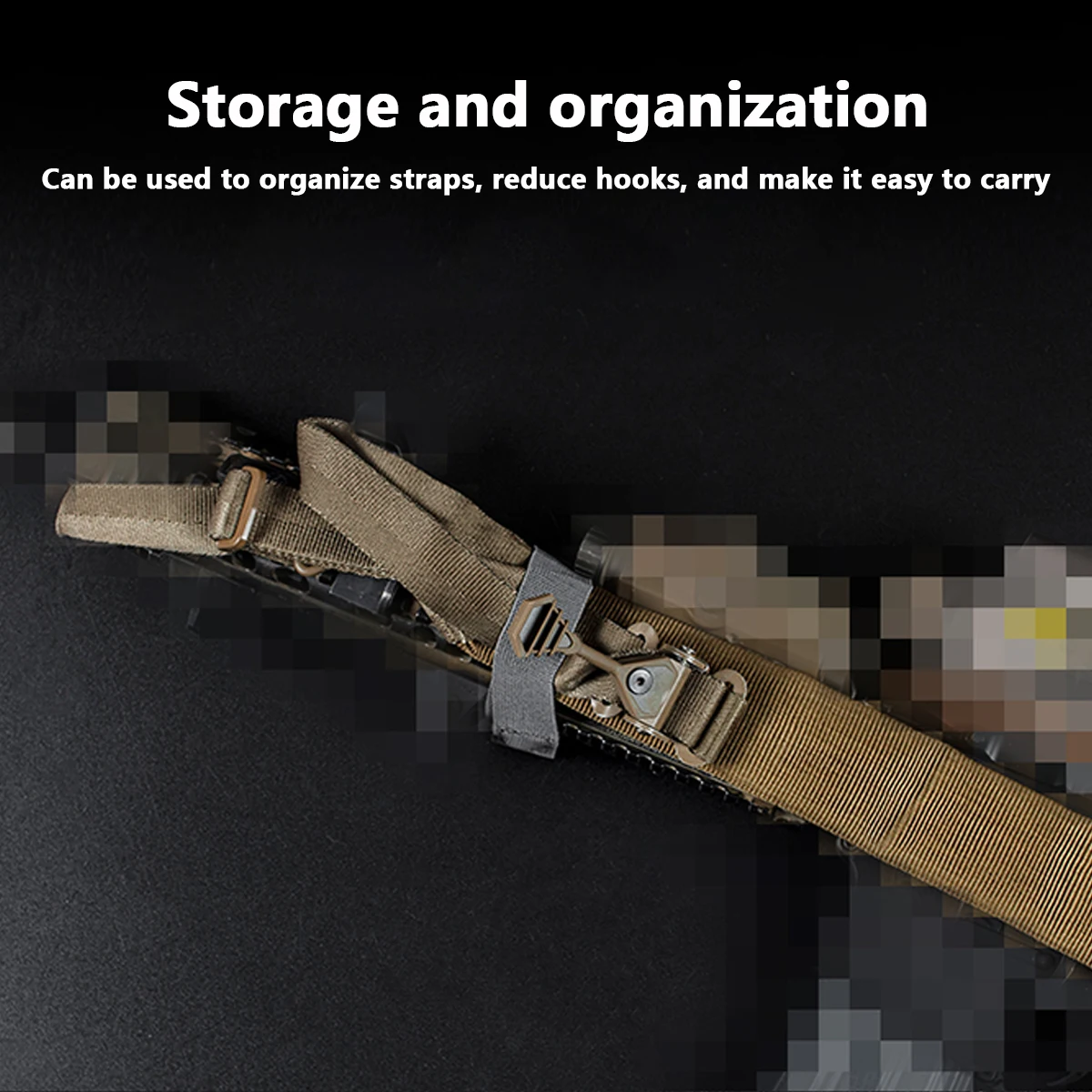 Magnetic Tactical Rifle Sling Retention Band with Strong Magnets