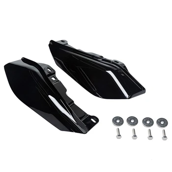 Scudo termico deflettore aria Mid-Frame nero lucido per moto per Harley Touring Electra Glide Street Road Glide 2009-2016