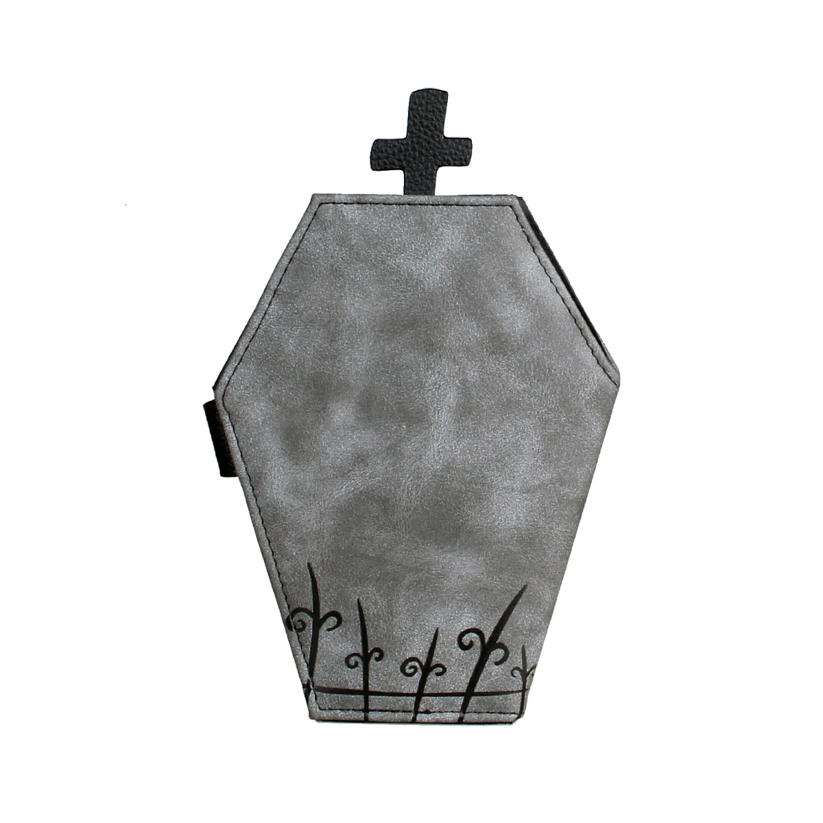 Niche Coffin Shaped Clutch Wallet, Bifold Coin Purse, Women's Halloween Gift Purse