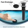 21.5"Bathroom Vessel Sink Modern Artistic Single Blue Boat Tempered Glass Basin Countertop Bowl Sink for Lavatory Vanity Cabinet 4