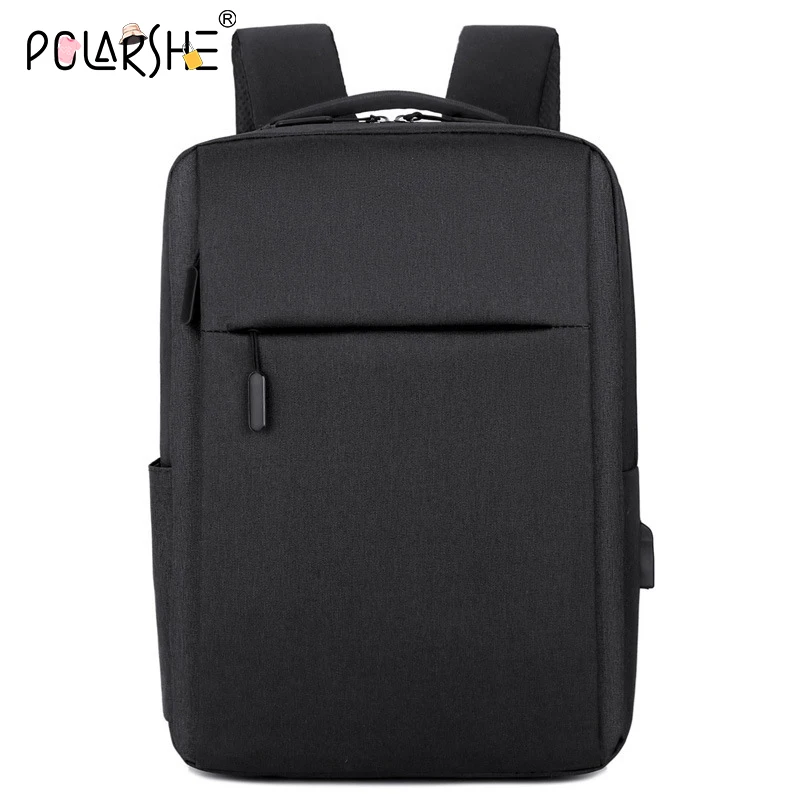 

Мужской деловой рюкзак Polarshe, Вместительная дорожная сумка с USB-разъемом, рюкзак для ноутбука 15,6 дюйма, 17,3