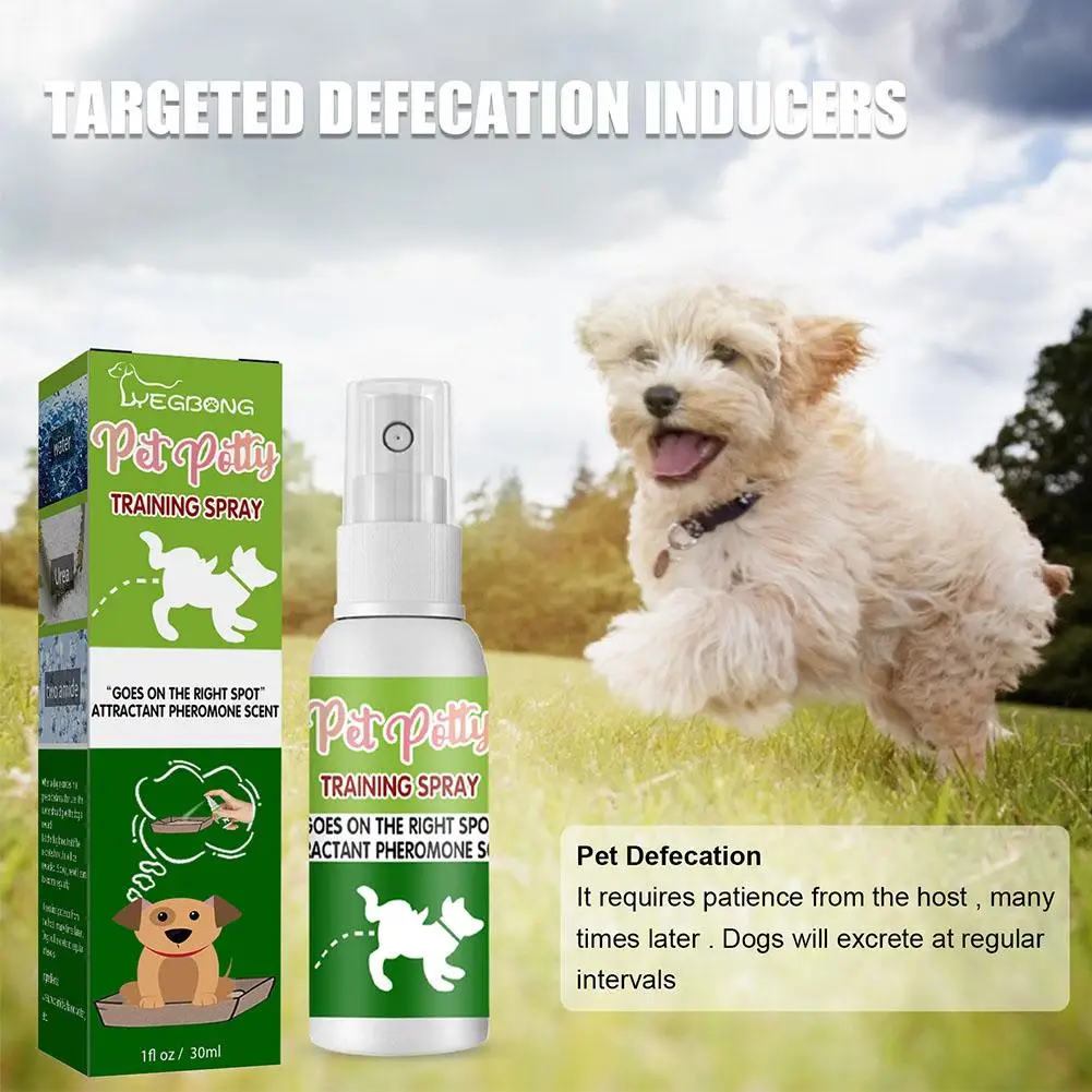 Pet Toilet Training Spray Inducer Dog Poops Cat Pee Positioning Defecation 30ml