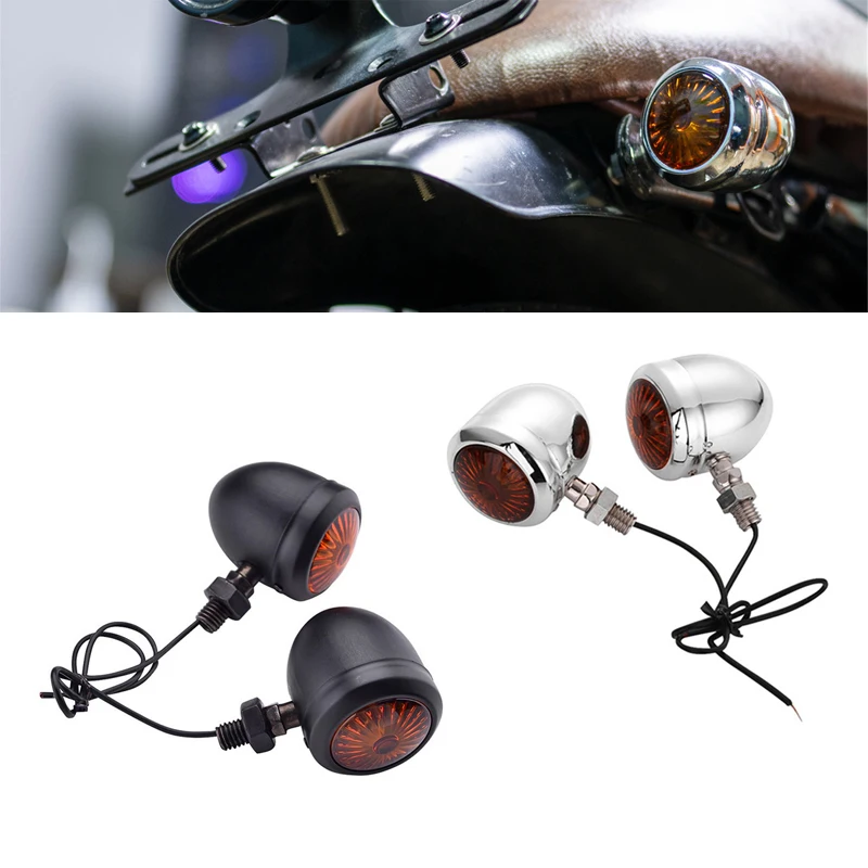 

Universal 10mm Motorcycle Turn Signals Indicator Light Retro Motorbike Blinker Lamp Moto Signal Lamp for Honda Suzuki Yamaha