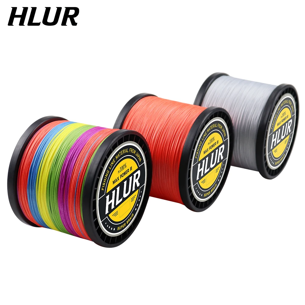 

HLUR Braided Fishing Line 8 Strands PE Multicolor Fishing Lines Braid 300m 500m 1000m Strong Strength Fish Line 22LB-88LB