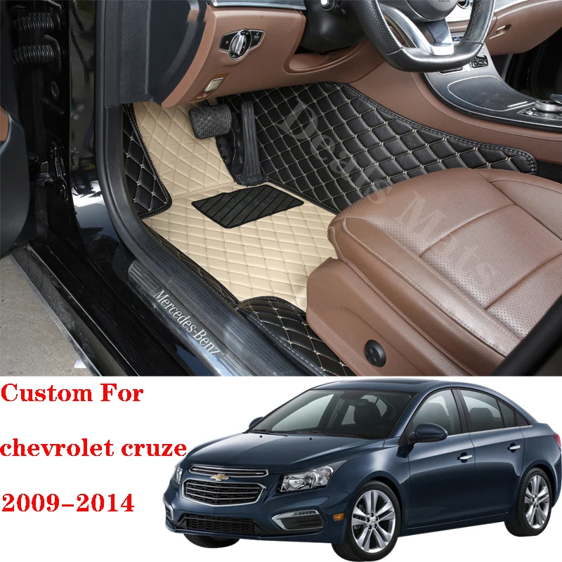 

Автомобильные коврики для Chevrolet Cruze 2009 2011 2013 2014, водонепроницаемые коврики для салона на заказ, автомобильные накладки на ножки, аксессуары