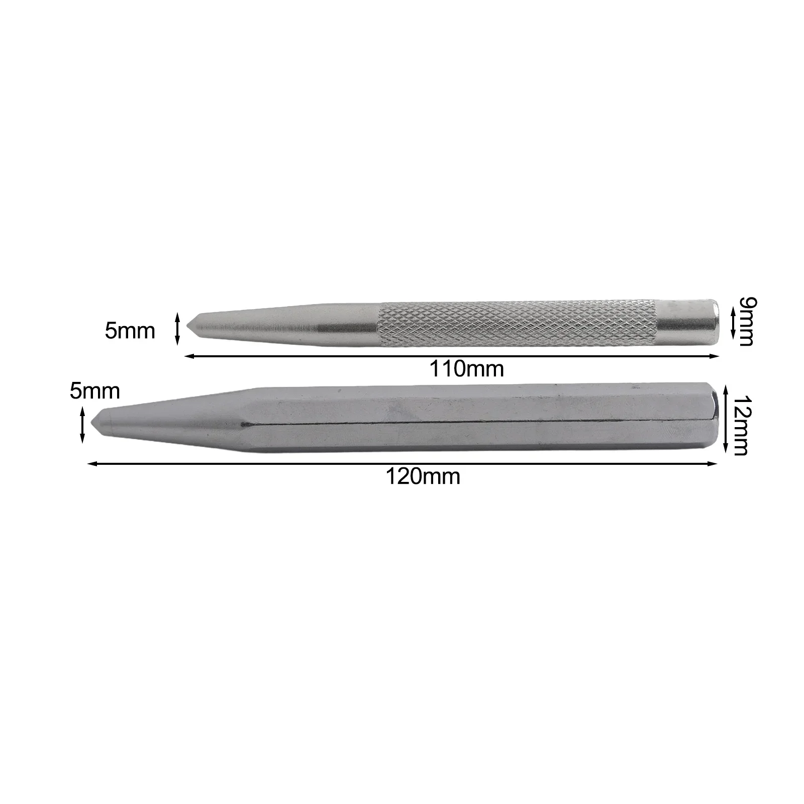 Octagonal Center Punch Locator Fitter Chisel Punch Metal Drilling Mark Cone High Hardness Punching Positioning
