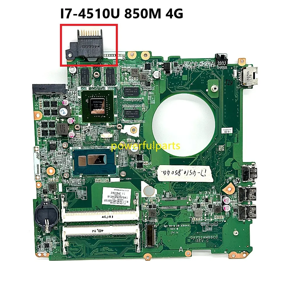 

For HP Envy 15T-K 15-K Motherboard i7-4510u 850M 4G Graphic 763587-601 763587-501 DAY31AMB6C0 Used Working Good
