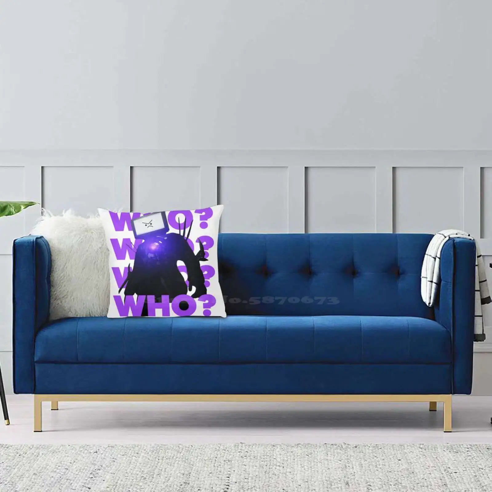 Titan Tv Man Angry! - Skibidi Toilet Pillowcase Bedroom Home Decoration Skibiti Tv Man Skibidi Titan Tv Man Skibidi Titan Tvman 4