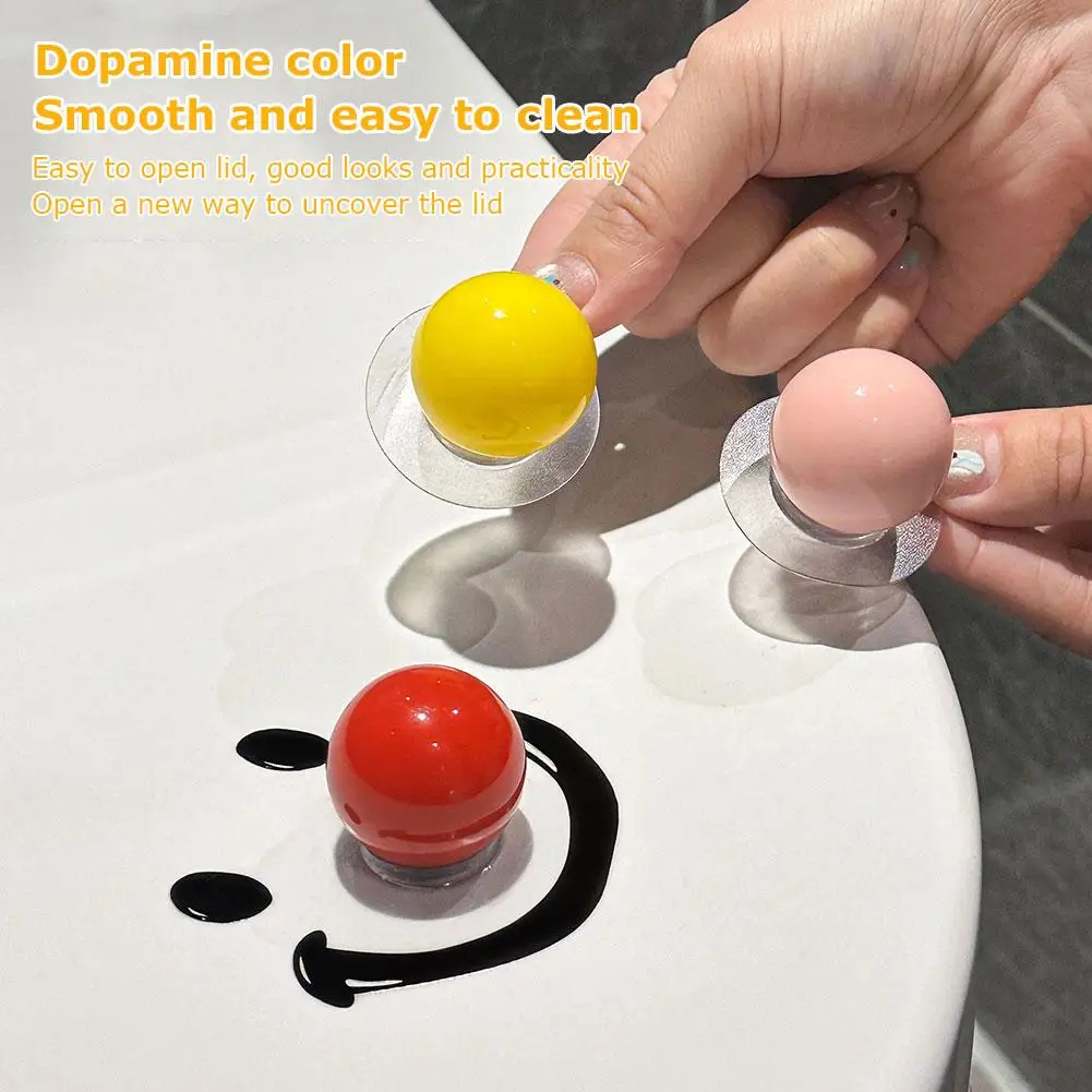 Smile Clown Toilet Seat Smile Face Ball Toilet Lid Lifter Handheld Seat Cover Opener for Bathroom toilet seat cover