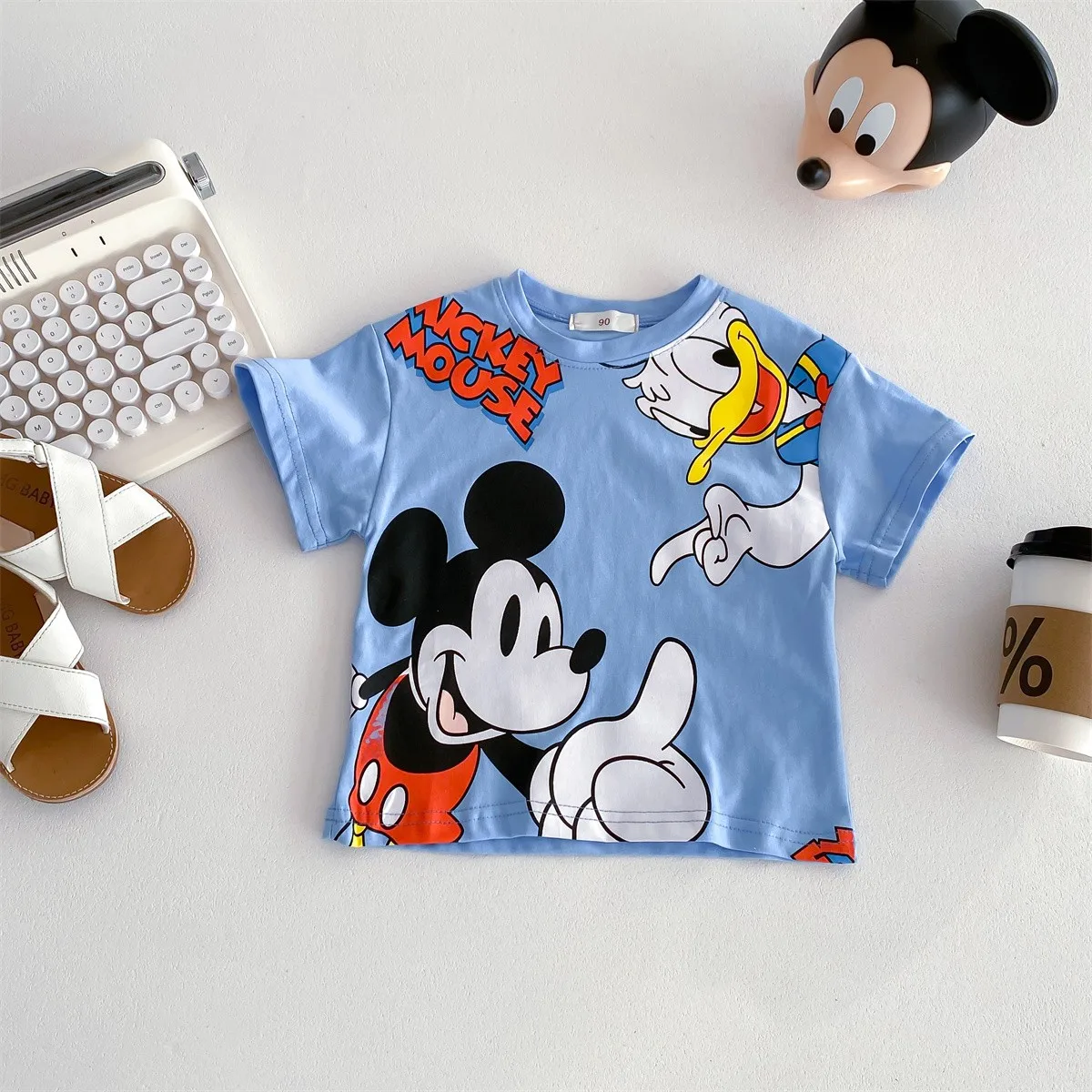Summer Cool Short Sleeves Lion King Simba Trendy Cartoon Top Boys With Round Neck And Short Sleeves Children's Clothing 4