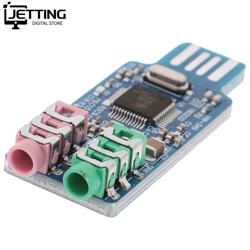 CM108 USB 드라이브 프리 USB 사운드 카드, 노트북 컴퓨터 외장 사운드 카드 모듈