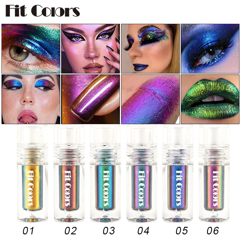 

6 Colors Eye Shadow Lip Gloss Dazzle For The Party Performance Festival
