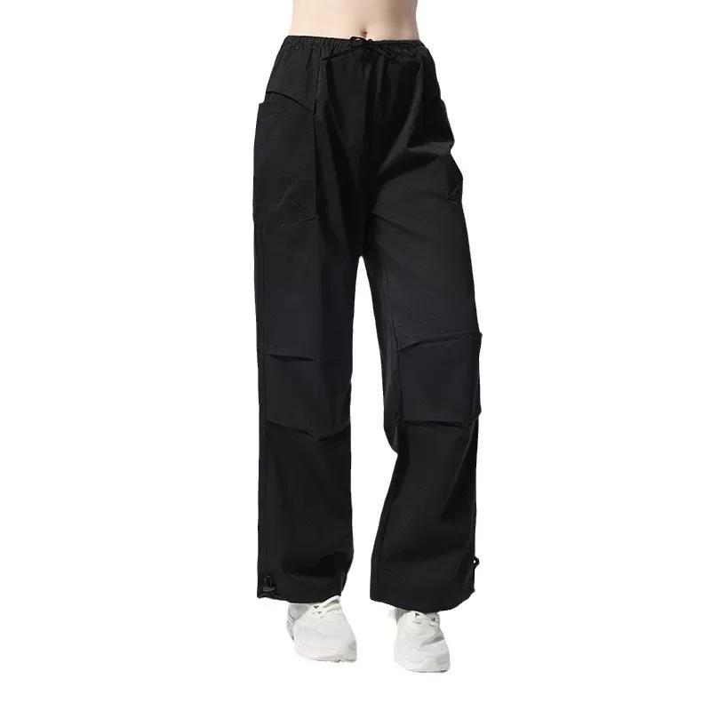 Casual Sports Long Trousers for Women New Running High Waist Mountain Climbing Wide Leg Workwear Loose Fitness Yoga