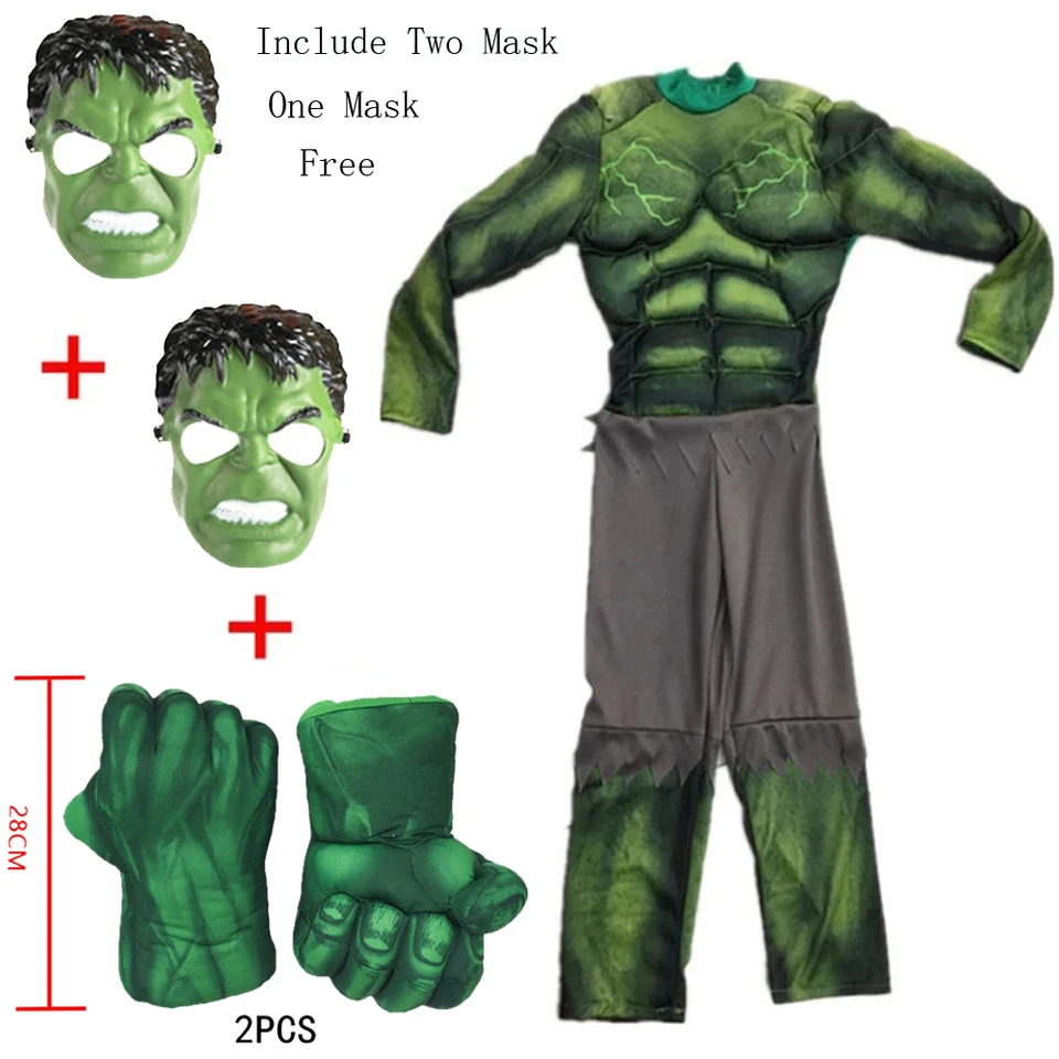 Guantes de disfraz - Verde/Hulk - NIÑOS