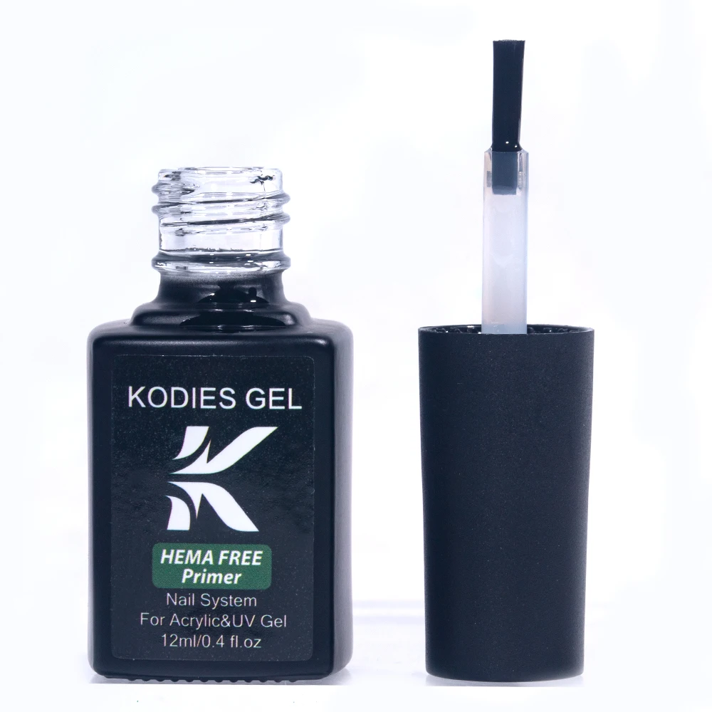 KODIES GEL HEMA Free Nail Primer Base For Manicure Sticky Strong Adhesive UV Gel Nail Polish Primer With Acid Desiccant Bonder