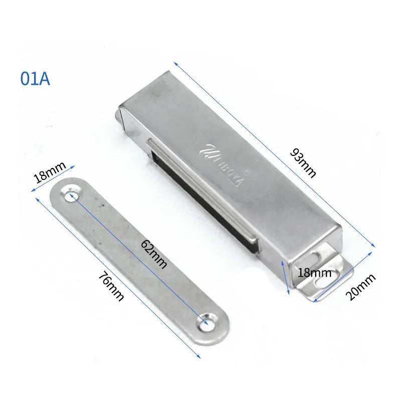 Magnetic Door Closer Stainless Steel Cupboard Cabinet Magnet Door Stop Catches Latches Metal Furniture Hardware magnetic cabinet catches door closer door catches magnetic cabinet latches cabinet door latch door stops cabinet door stop