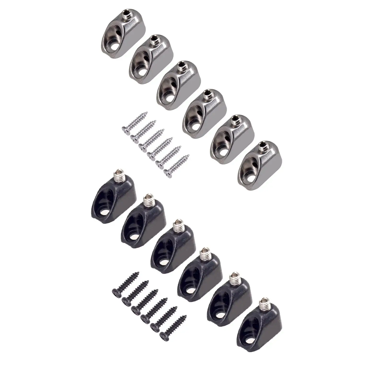 

6x Headless Guitar Locking Nut Strong Durable DIY Replaces Accessory with