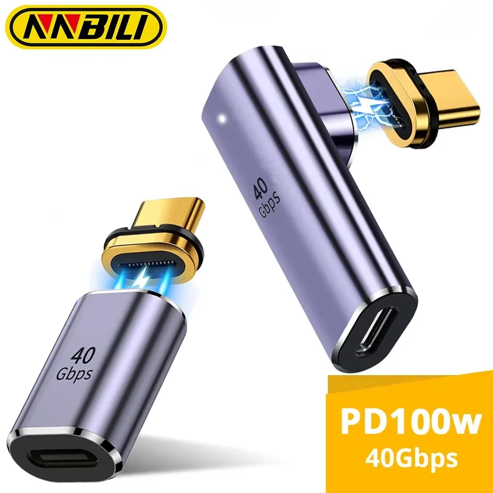 NNBILI 100W Thunderbolt3 마그네틱 어댑터 USB C-유형 C 40..