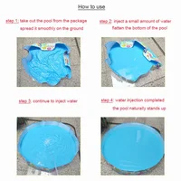 Piscine ronde pliable instantanée de 60 "x 10", scène océanique pour enfants, jeu d'eau amusant pour l'arrière-cour d'été 3