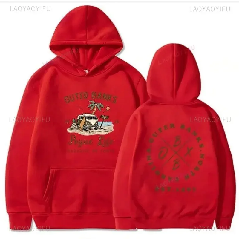 Outer Banks Paradise on Earth Hoodies TV-show Streetwear Pullover Pogue Life Fit Sweatshirt for Daily Wear Aesthetic Clothes 4
