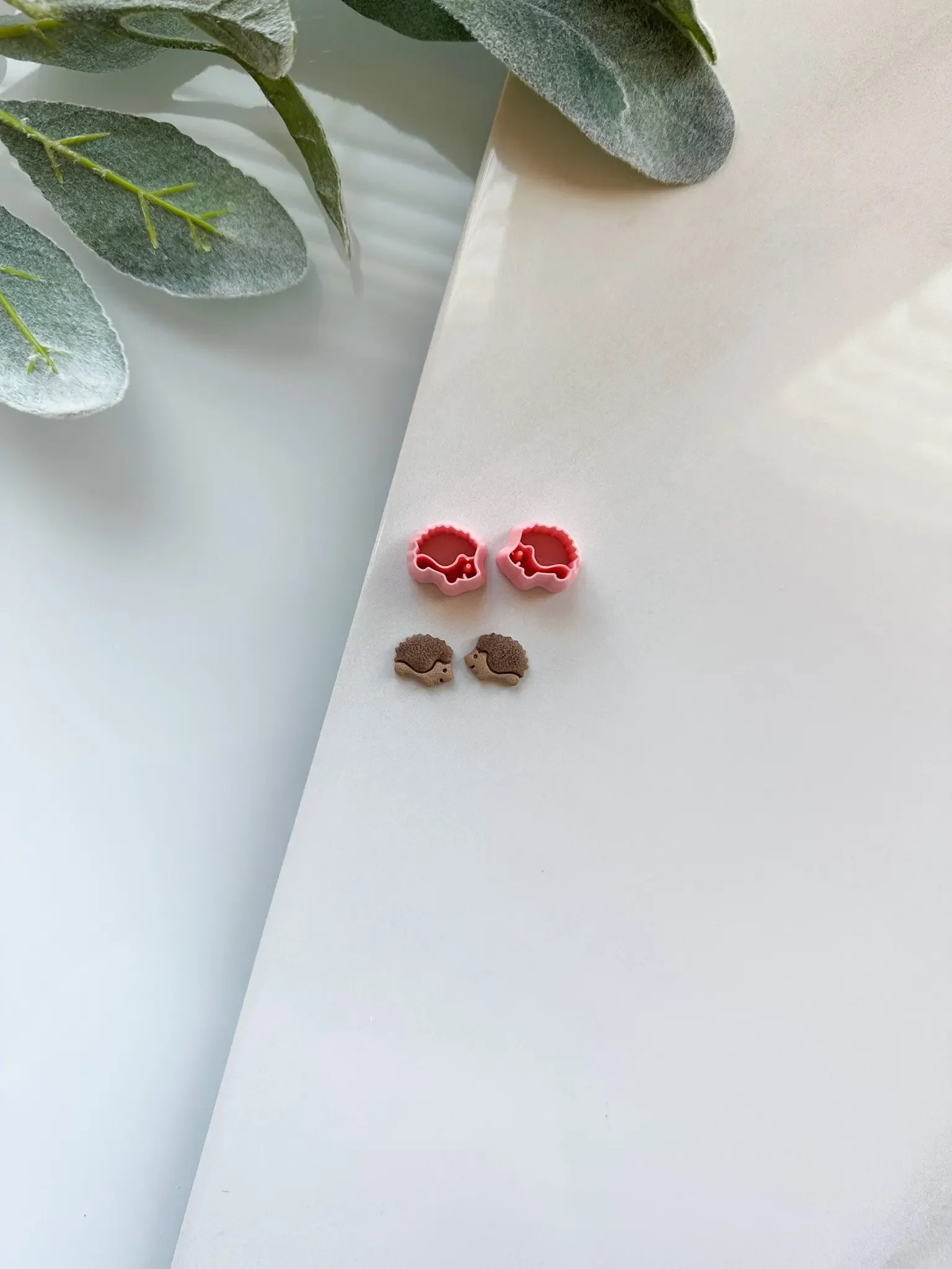 Description Picture 3 of itemAnimal Soft Pottery Clay Cutter DIY Cute Bear Hedgehog Earring Jewelry Clay Tools Small Polymer Clay Cutters Handmade Clay Molds