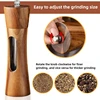 Manual Salt and Pepper Grinder Solid Wood Adjustable Coarseness Large Capacity Multi-purpose Spices Grinder Kitchen Cooking Tool 4
