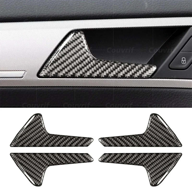 

Автомобильный Стайлинг для Volkswagen VW Golf 7 MK7 Golf 7,5 GTI углеродное волокно Автомобильная внутренняя дверная ручка Декоративная полоса наклейки аксессуары