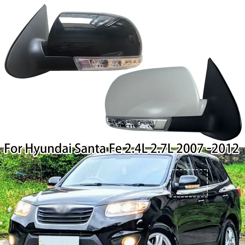 Left Right Car Folding Side Rearview Mirror For Hyundai Santa Fe 2.4l 2