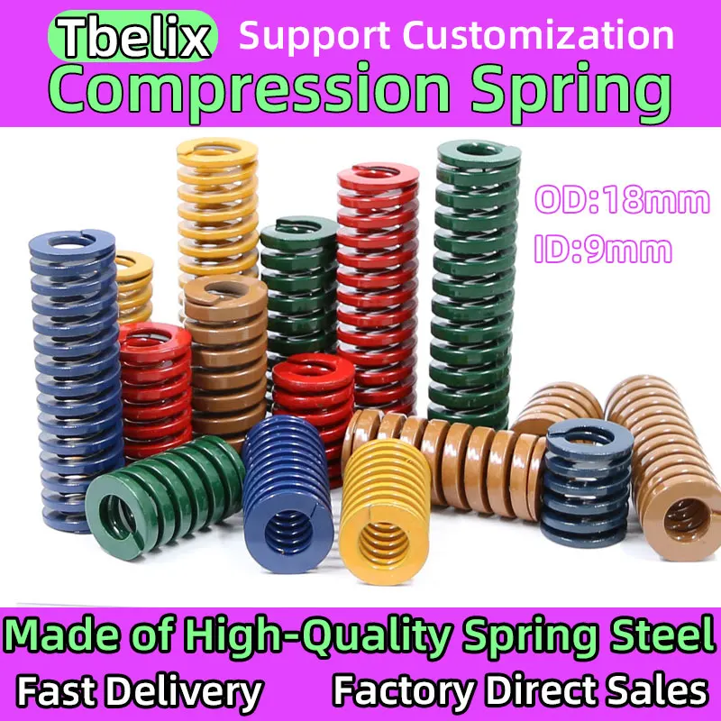 

Tbelix 2PCS Spiral Stamping Coil Compression Spring Release Pressure Mould Spring for Car Trunk Tailgate Strut Support Rod