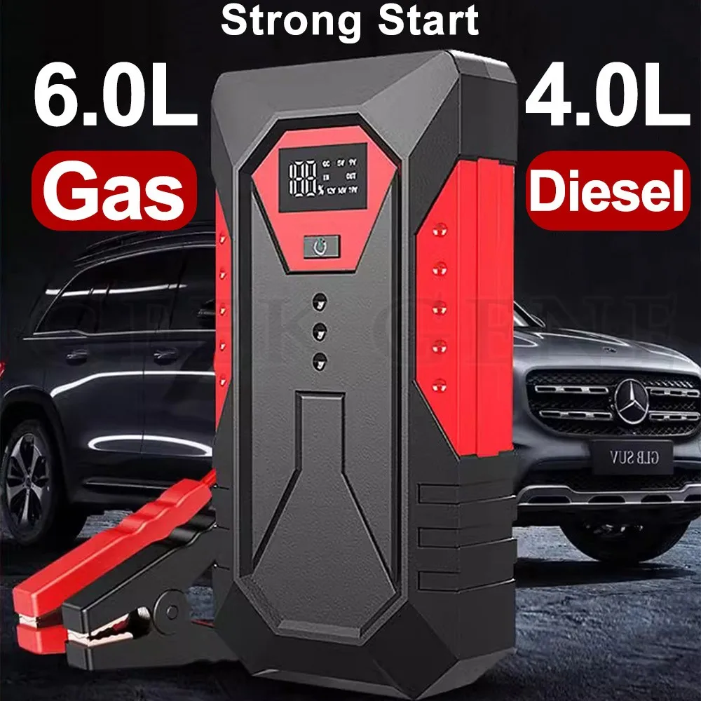 Car Jump Starter Jump Starter 18000mAh Portable Power Bank Car Battery Booster 12V Starting Device For Petrol Diesel 6.0L/4.0L
