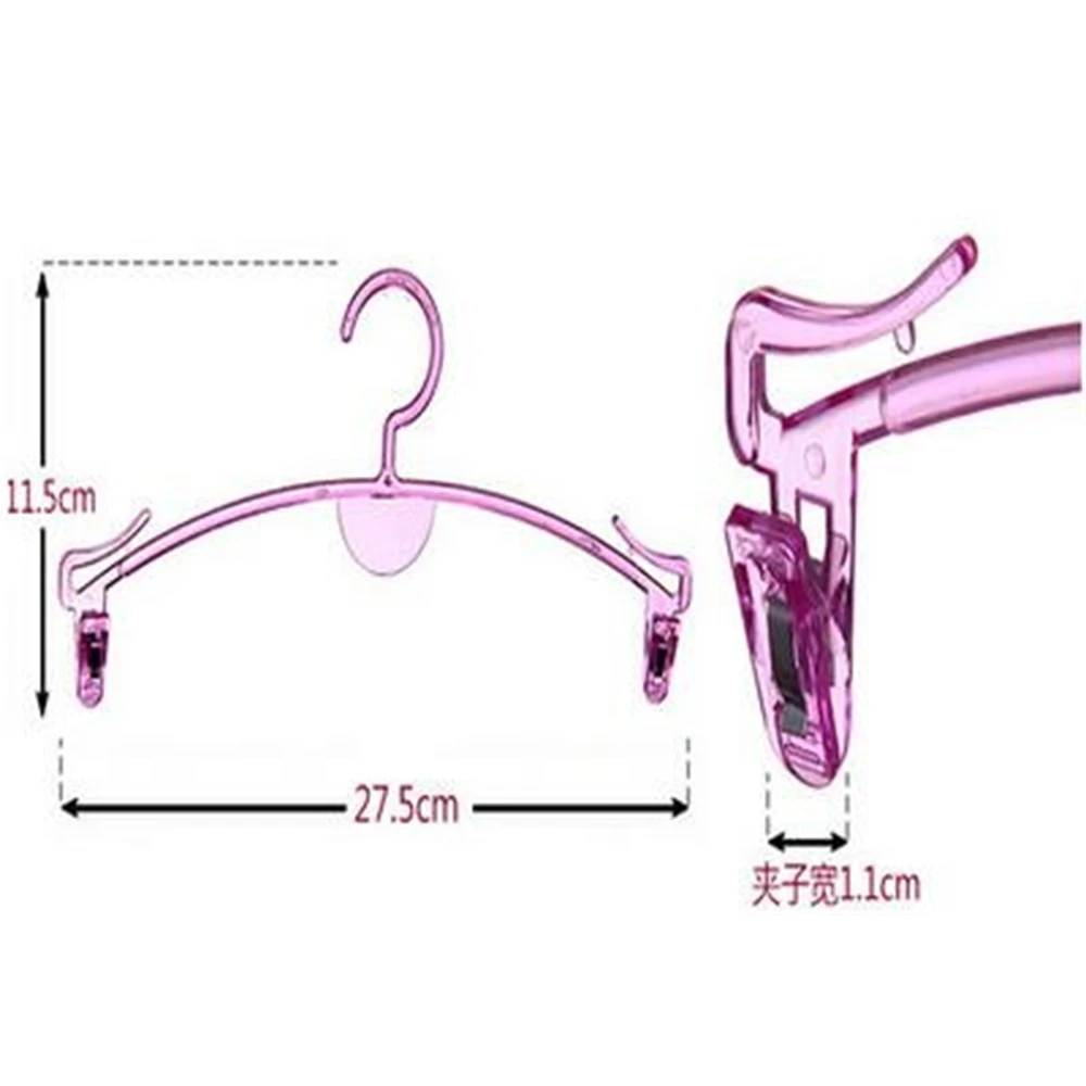 50 Pcs Plastic Clip Underwear Violet Black Transparent Bra Frame Holder Rack Underpants Hanger Shop Store Holder Rack Coat Racks