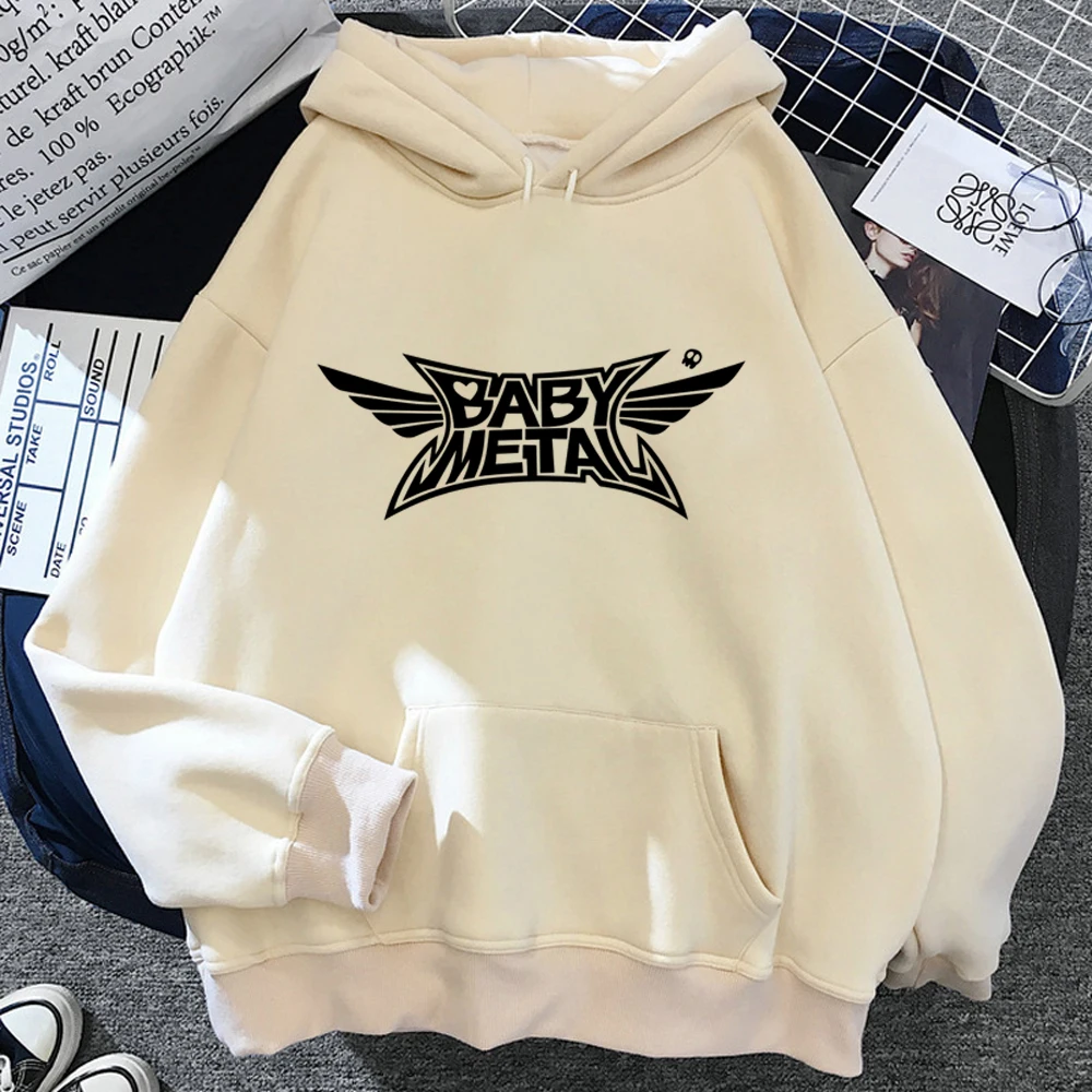 

Babymetal hoodies women Korean style long sleeve top anime streetwear Hooded Shirt sweatshirts female graphic sweater