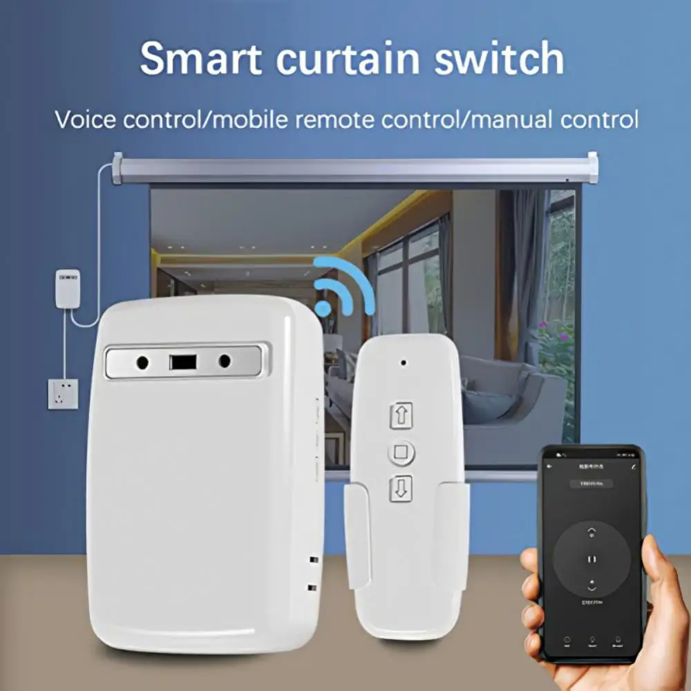 Tuya wi fi Tela do Projetor de Teatro em Casa Inteligente Interruptor de Cortina Elétrica sem Fio Controlador para Alexa Google Assistente Casa - Image 2