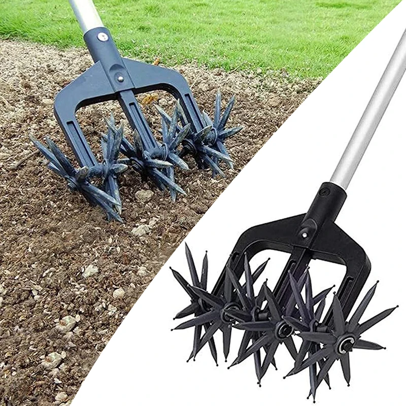 Rotary Cultivator Plantning Tool Garden Tool Soil Scarifier Turfing