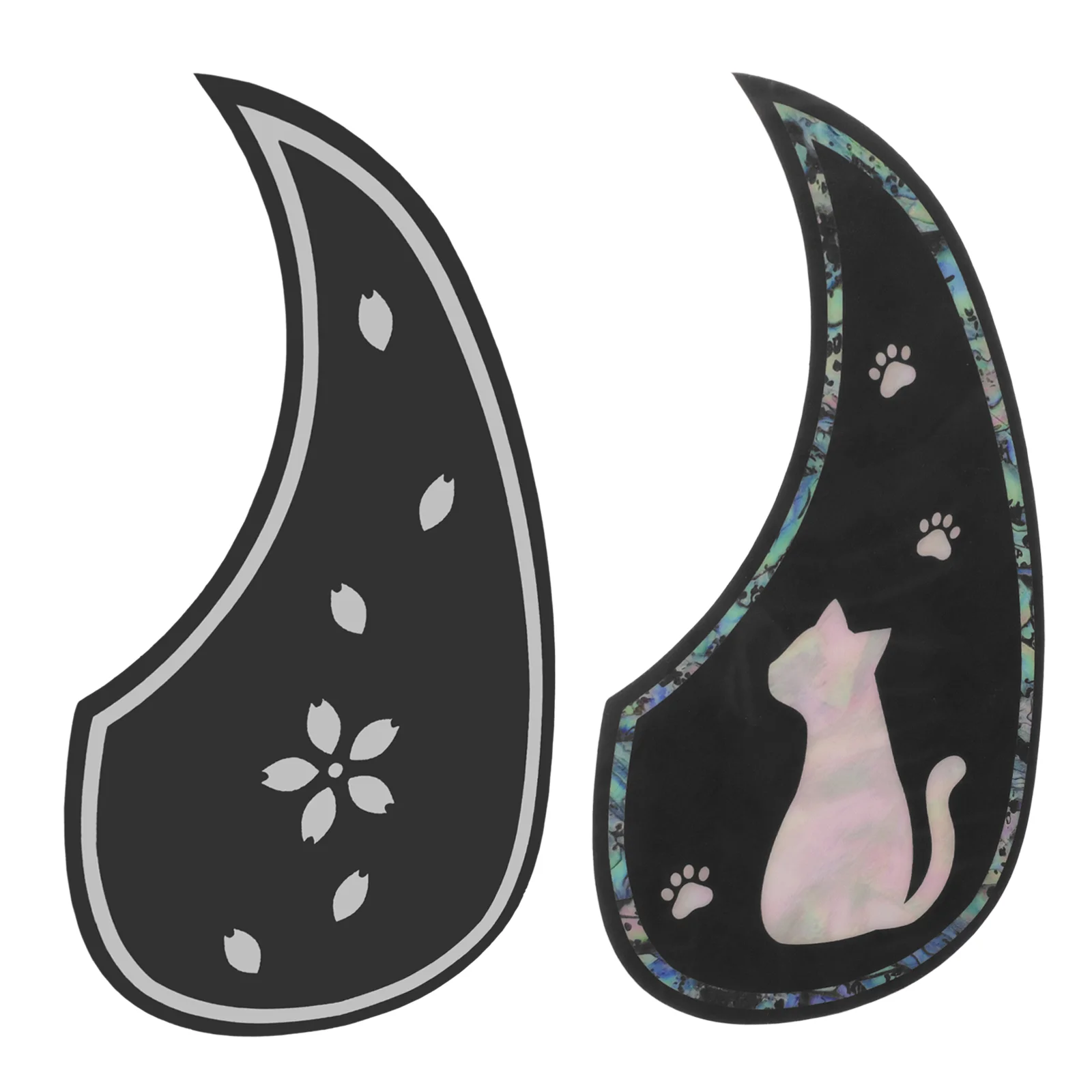 

2 Pcs Guitar Pickguard Protector Plate Pickguards for Decorate Accessories Decorative Acoustic