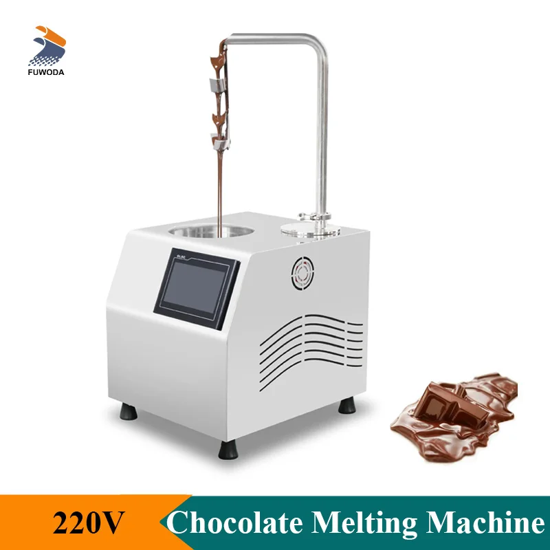 Electric Chocolate Melting Machine 5 Liters Oily Chocolate Tempering Machine With Touch Screen Stainless Steel