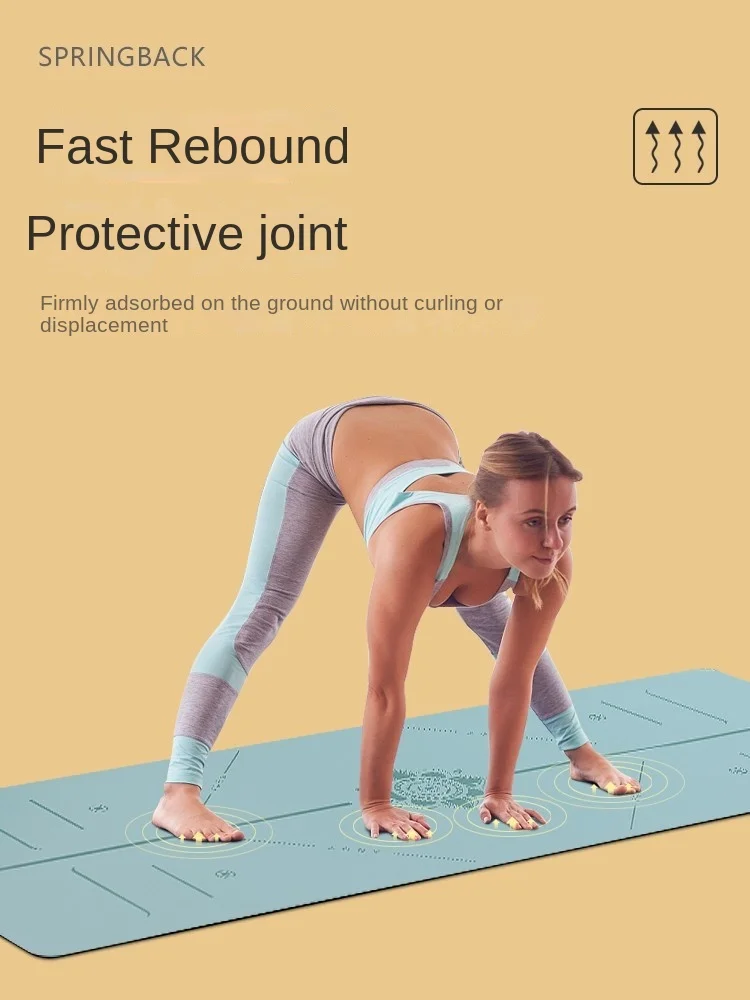 Natural Rubber Non-Slip Body Line Pu Newly Rich Gymnastic Mat Yoga Studio