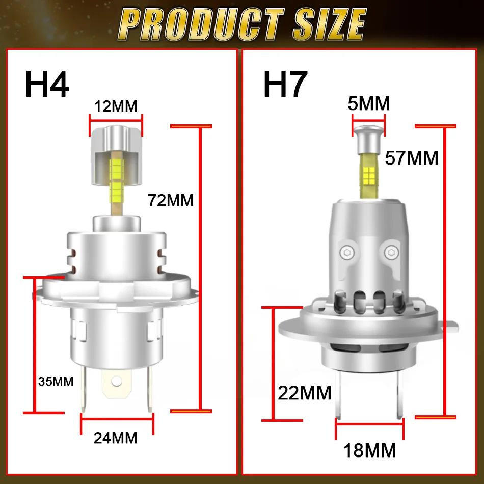 3000000LM 360도 H4 LED 자동차 헤드라이트 전구 6000K 화이트 캔버스 2200W CSP 터보 팬 상하향등 LED 램프 플러그 앤 플레이