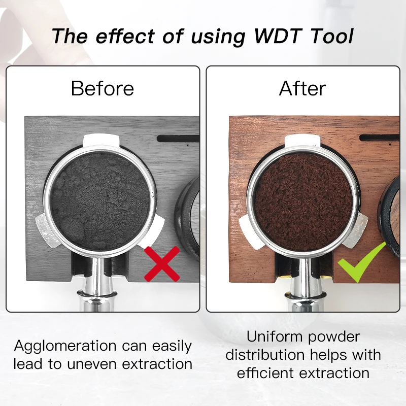 Kaffe Gaga Espresso Coffee Distributor WDT Stainle...